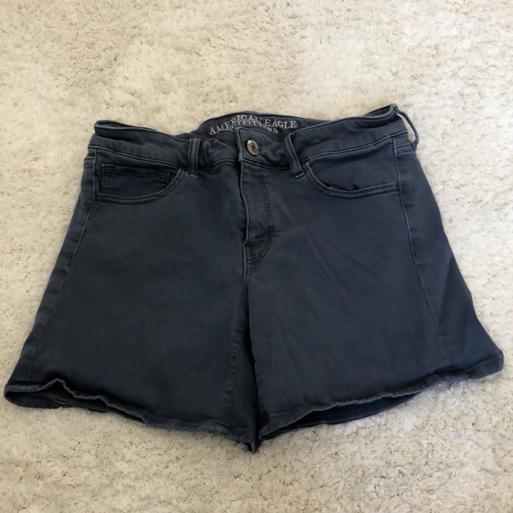 american eagle midi super stretch shorts